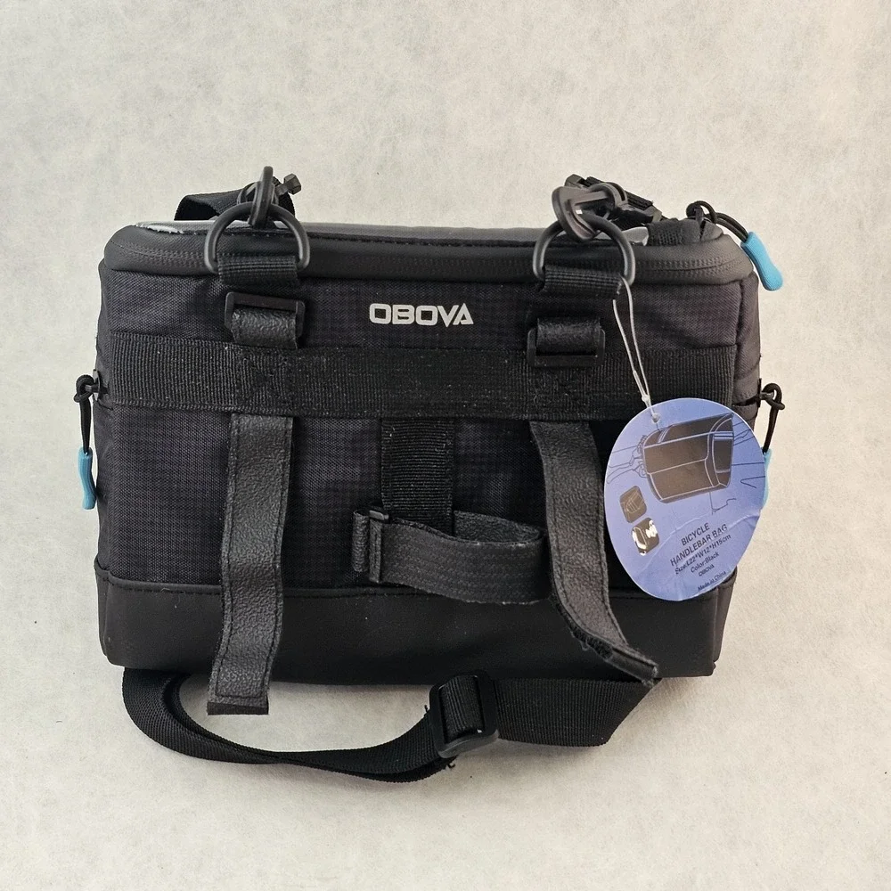 New OBOVA Bike Handlebar Bag Pouch Handlebars Waterproof Compact Quick Release